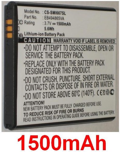 Batterie 1500mah tipo - 1500mah,